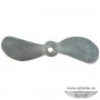 Propellers, 2 blades (white metal)