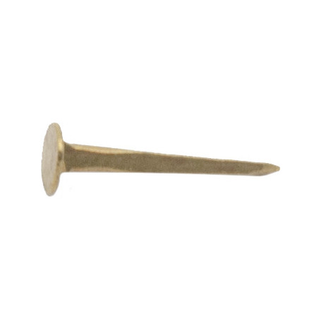 Nails with flat head (brass)
