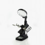 Helping Hands & Led, med förstoringsglas