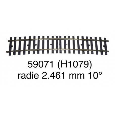 59071 Märklin curve track radius 2.461 mm 10° - gauge 1-second hand