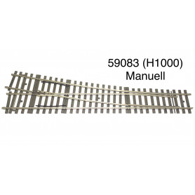 59083 Märklin turnout R manual- gauge 1-second hand