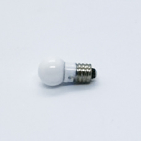 Glödlampa vit / stor glob - gängad 5,5 mm 19 V
