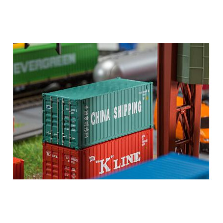 Faller 180828- Container 20´, CHINA CHIPPING, skala 1:87
