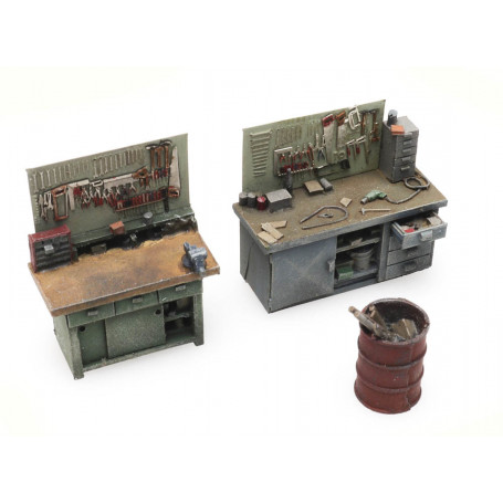 Arbetsbänkar Skala H0 (1:87)
