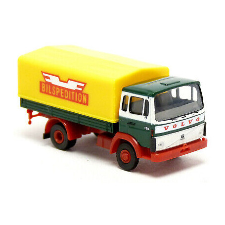 Volvo F 613, Covered flat bed truck "Bilspedition"