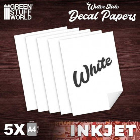 Waterslide Decals - Inkjet White