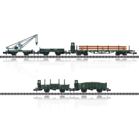 5 german freight cars, Minitrix 15000 (N)