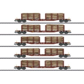 Märklin 47154 - Sats med timmervagnar DB (H0)