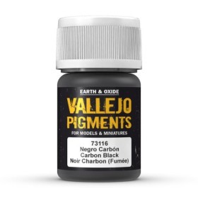 Pigment, Svart kol, 30 ml - Vallejo 73116