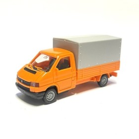 VW Transporter, Flatbed with tarp - Wiking (H0)