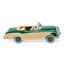 MB 220 S Cabriolet, Green/Beige - Wiking (H0)