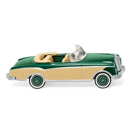 MB 220 S Cabriolet, Green/Beige - Wiking (H0)