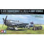 Tamiya 25214, Republic P-47D Thunderbolt® "Bubbletop" & 1/4-ton 4x4 Light Vehicle Set, kit scale 1/48