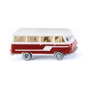 Borgward B611 Campingbuss, Röd/Vit - Wiking (H0)