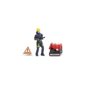 Fire man with portable fire engine - Wiking (H0)