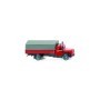 Magirus Mercur, Covered flat bed truck, Fire Dept. - Wiking (H0)