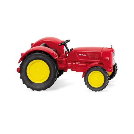 MAN 4R3, Traktor, Röd - Wiking (H0)