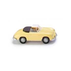 Porsche 356 Cabrio  - Yellow - Wiking (H0)