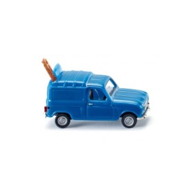 Renault R4 Box van with ladder - Blue - Wiking (H0)