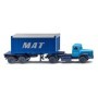 Scania L111, Container Truck, ”M.A.T.”, Blue - Wiking (H0)