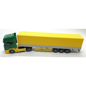 Semi-trailer-truck, Green/Yellow