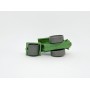 Wiking 1104/1B - Green Road Roller with roof - Retro H0