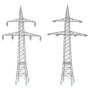 Faller 130898- 2 Electricity pylons (110 kV), scale 1:87