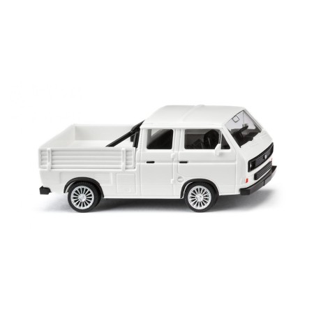 VW T3, Double Cabin, White - Wiking (H0)
