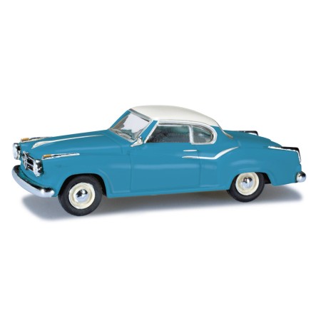 Borgward Isabella Coupé, Blå/Vit Herpa - (H0)