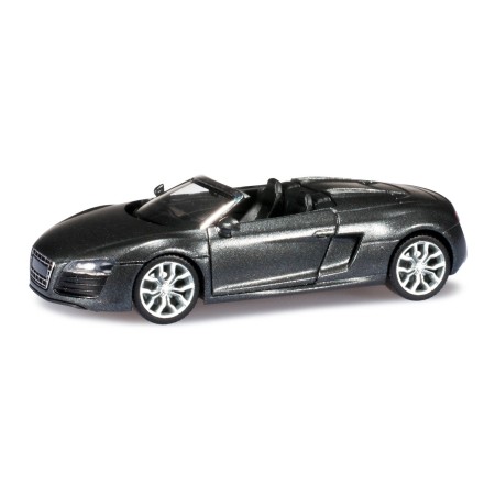 Audi R8 Spyder V10, Mörkgrå Metallic Herpa - (H0)
