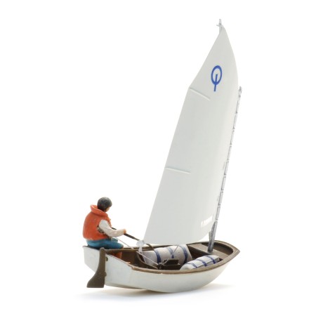 Optimistjolle+figur, Skala 1:87