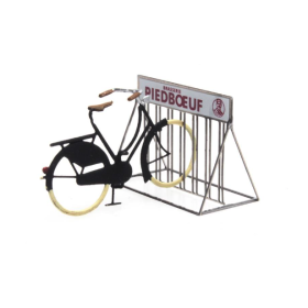 Cykel med cykelställ