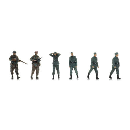Wehrmacht POWs + British Para guards