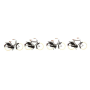 Old fashioned bicycle, 4 pieces