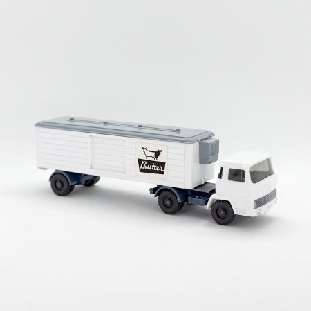Wiking 809/1A - Vit Magirus 100 D7 Kyld långtradare - Retro H0
