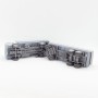 Wiking 637/1C - Blue/grey Hanomag-Henschel flat bed truck with trailer - Retro H0