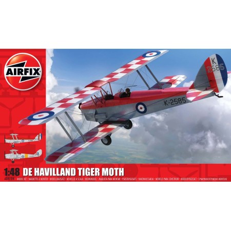 Airfix A04104, De Havilland Tiger Moth, model kit scale 1/48