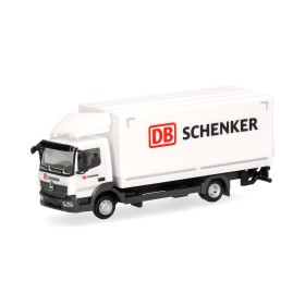 MB Atego 13, Covered flat bed truck "DB SCHENKER" - Herpa (H0)