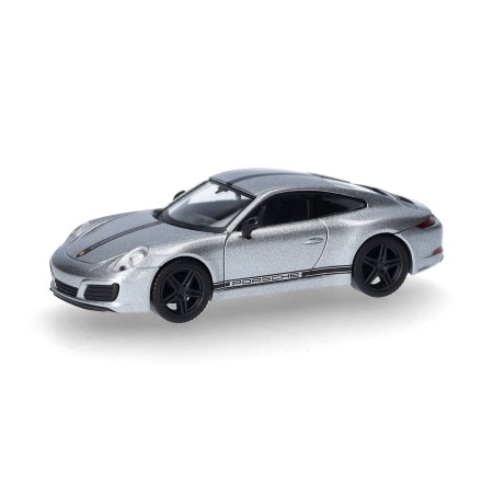 Porsche 911 Carrera 4 S, Silver - Herpa (H0)