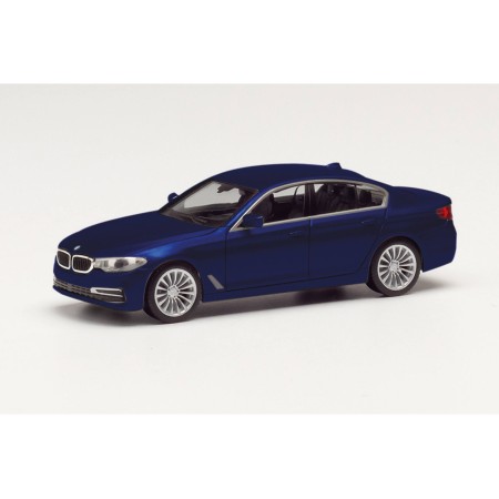 BMW 5-serie Limousine, Metallic Blue - Herpa (H0)