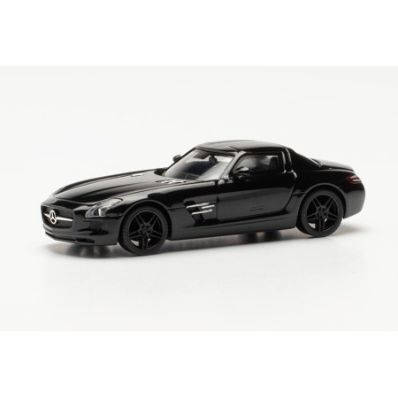 MB SLS AMG, Svart Herpa - (H0)