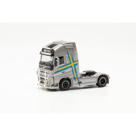 Volvo FH 16 GL XL 2020, Semi-Truck, Metallic Silver - Herpa (H0)