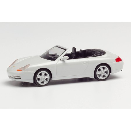 Porsche 996 C4 Cabriolet, White - Herpa (H0)