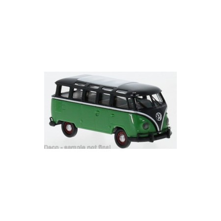 VW T1b, Minibuss, Grön/Svart