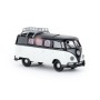 VW T1b, Camping bus with roof bars, Black/Grey, 1960