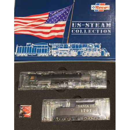 Roco 63351, Amerikanskt ånglok A.T.&S.F -DC (H0)
