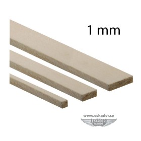 Basswood strips 1 mm (100 cm)