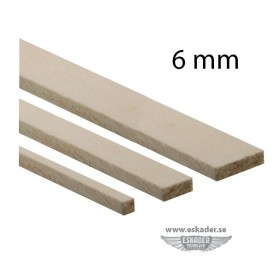 Basswood strips 6 mm (100 cm)