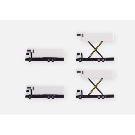 4 A380 Catering trucks, 1:500