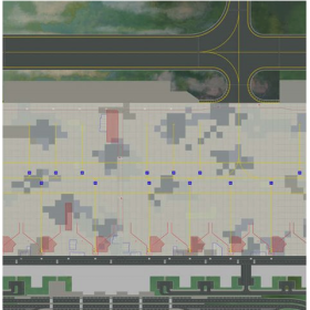 Airport ground plates - Set 1, 1:500